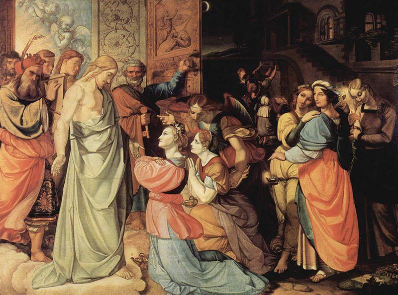 Peter von Cornelius Die klugen und die torichten Jungfrauen oil painting picture